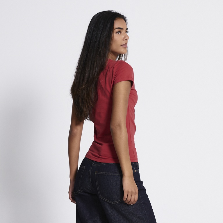 Printed baby tee "September" Red